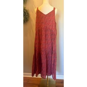 Joie Bondi Tiered Sleeveless Maxi Dress Size Large Anthro